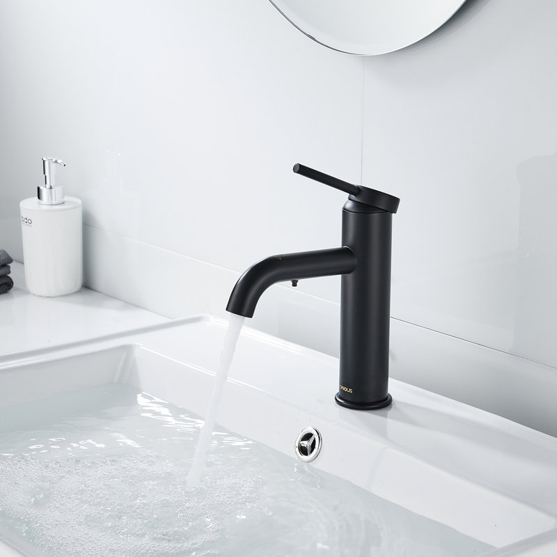 Single-handle Bathroom Faucet, Matte Black