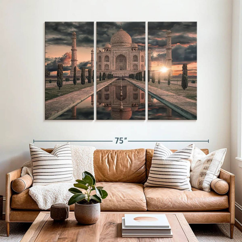 Taj Mahal à couper le souffle Adella, H 42 po x l 65 po
