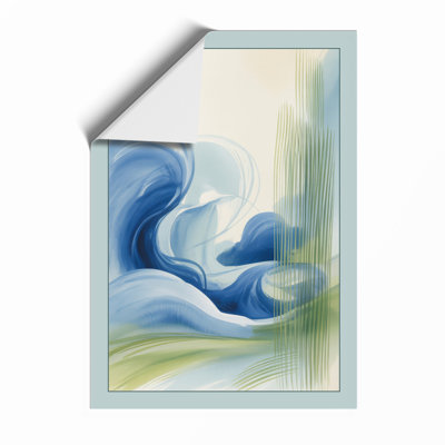 Blue Flow Minimalist - Print