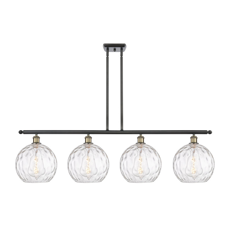 Cindi 4 - Light Kitchen Island Pendant, LED, Black Antique Brass