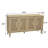 59.84"Elegant Vintage 4-Door Cabinet With Linen Decorated Doors