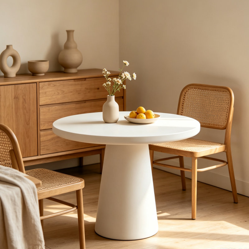 31.45" Round Pedestal Dining Table