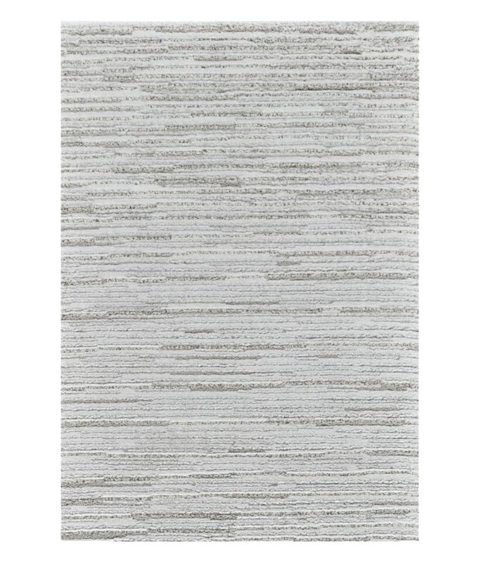 8' Gray Abstract Non Skid Runner Rug