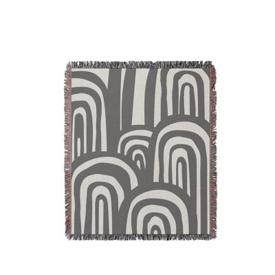 Lyno Abstract Print Cotton Throw Blanket