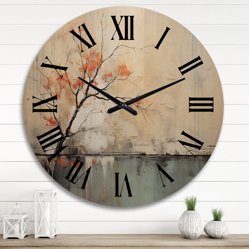 Horloge murale en bois massif Steinmar, Très grand