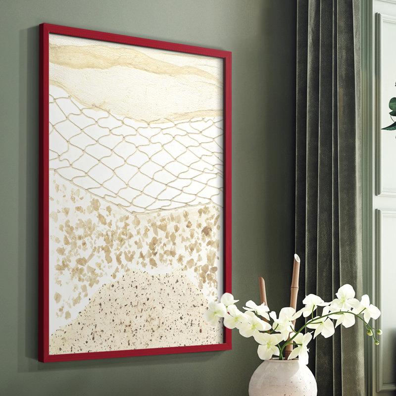 «Coast Away II», reproduction encadrée - bois massif, Blanc, H 14 po x l 11 po