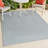 Anaceli High-Low Minimalist Angle Geometric Light Blue/Cream Indoor/Outdoor Rug-1664150239
