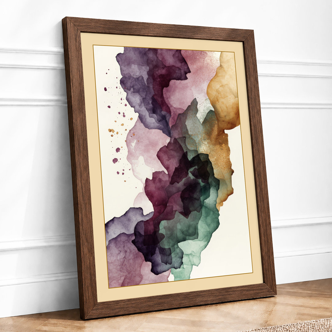 Fragmented Thought Abstract Framed Art Print
