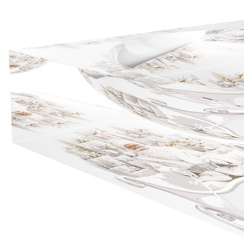 Acrylic Decorative Tray, 6"W x 6"D