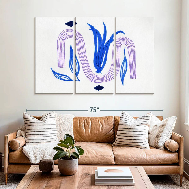 Avery Boho Abstract Tulip, 42" H x 65" W