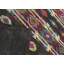 One-of-a-Kind Hand-Knotted 1960s 2'9" x 5'9" Runner Wool Area Rug in Black/Red/Green