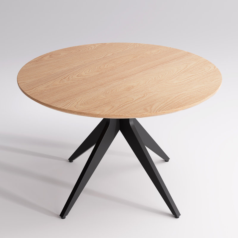 Table de salle à manger 45,3 po 4 personnes, Naturel, Solid Wood