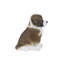 White & Brown Saint Bernard | Handpainted Decorative Puppy Statue for Home & Garden Decor | Premium Polyresin Dog Statue | Gift for Dog Lovers | Weather-Resistant Indoor/Outdoor Decor