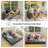 Boneless 4 In 1 Convertible Boneless Sofa Couch Foldable Floor Sofa Bed In A Box With 2 Cup Holders-621961517-621961494