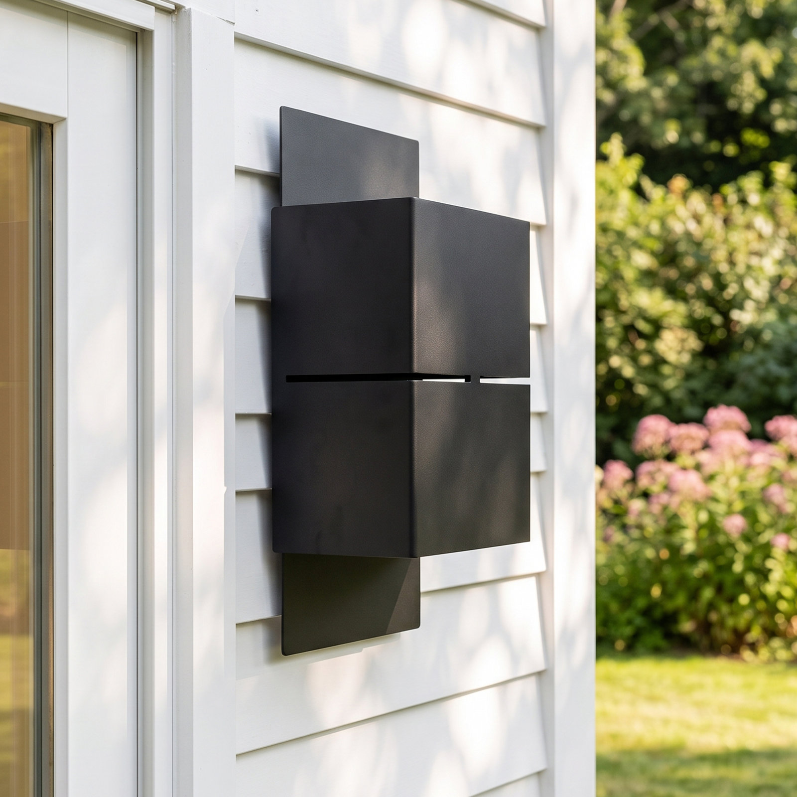 Devonte 2 Light Outdoor Wall Light, Matte Black