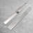 Long Rectangular Linear Shower Drain With Square Pattern Drain Cover And Hair Catcher,Stainless Steel,Brushed Nickel