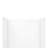 Streamline DSH-1580-169 32 in. L x 60 in. W x 76 in. H 4-Piece Glue-Up Alcove Shower Surround in White Tile Finish