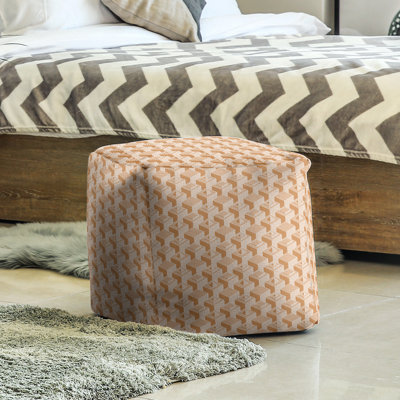 Upholstered Polyester Blend Cube