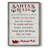 Santa's Rules Framed Print - Solid Wood-1837921159