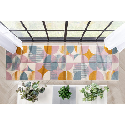 Astrid Geometric Synthetic Area Rug