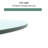 30" Clear Tempered Glass Table Element, 1/4" Thick, Glossy And Functional Supplement, 0.24" Impact For Patio & Dining Tables