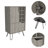 Zamna L Bar Single Door Cabinet, Eight Built-in Wine Rack, Four Legs, Living Room