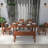 6-Person Rectangle Solid Wood Outdoor Patio Dining Set With Bench-927975832