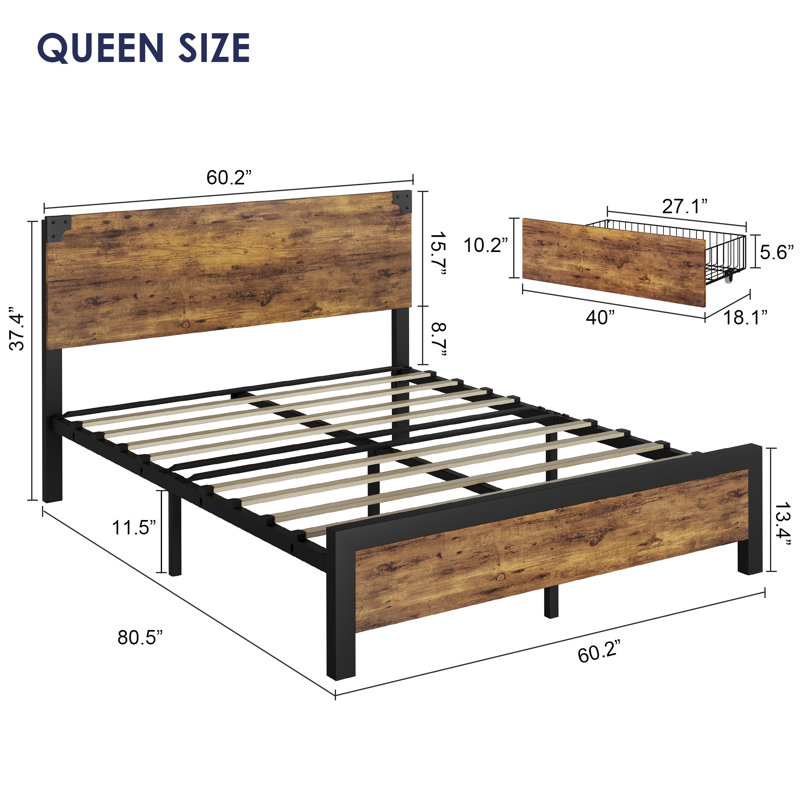Clarisha Panel Storage Bed
