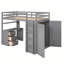 Lit mezzanine avec tiroirs, bureau et garde-robe-1969789866