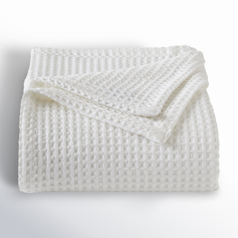 Couverture en coton vila, Blanc, Grand