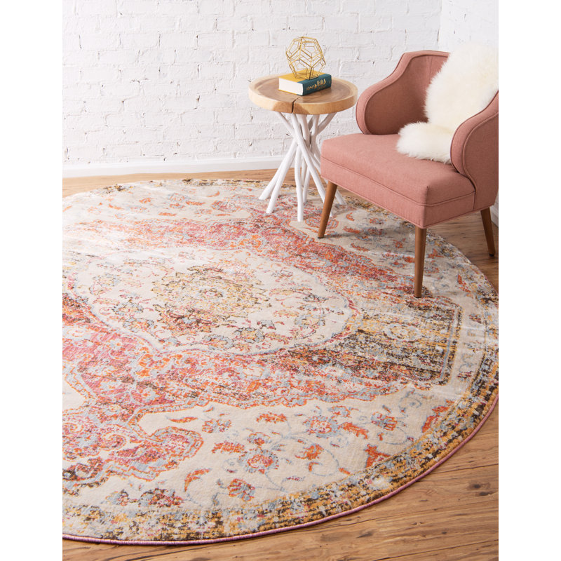 Polli Oriental Indoor Rug, Round 8'