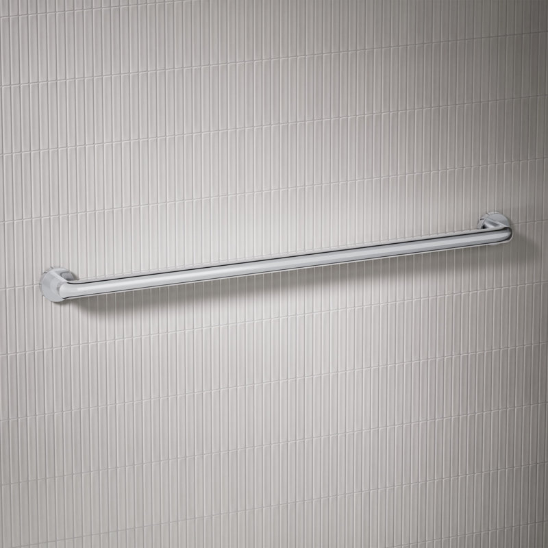Barre d'appui Kumin, L 36 po, Chrome poli