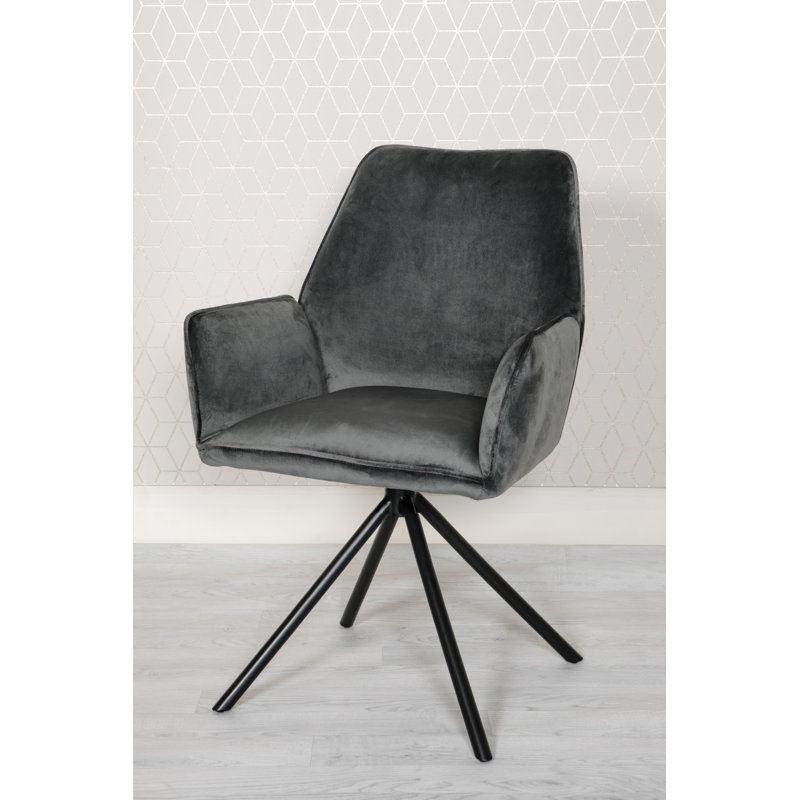 46cm H Upholstered Armchair, Grey