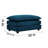 Chenille Upholstered Ottoman Footrest, To Combine With 2/3/4 Seater Sofa