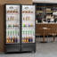Commercial Merchandiser Refrigerator 11.47 CU.FT Glass Door Beverage Fridge