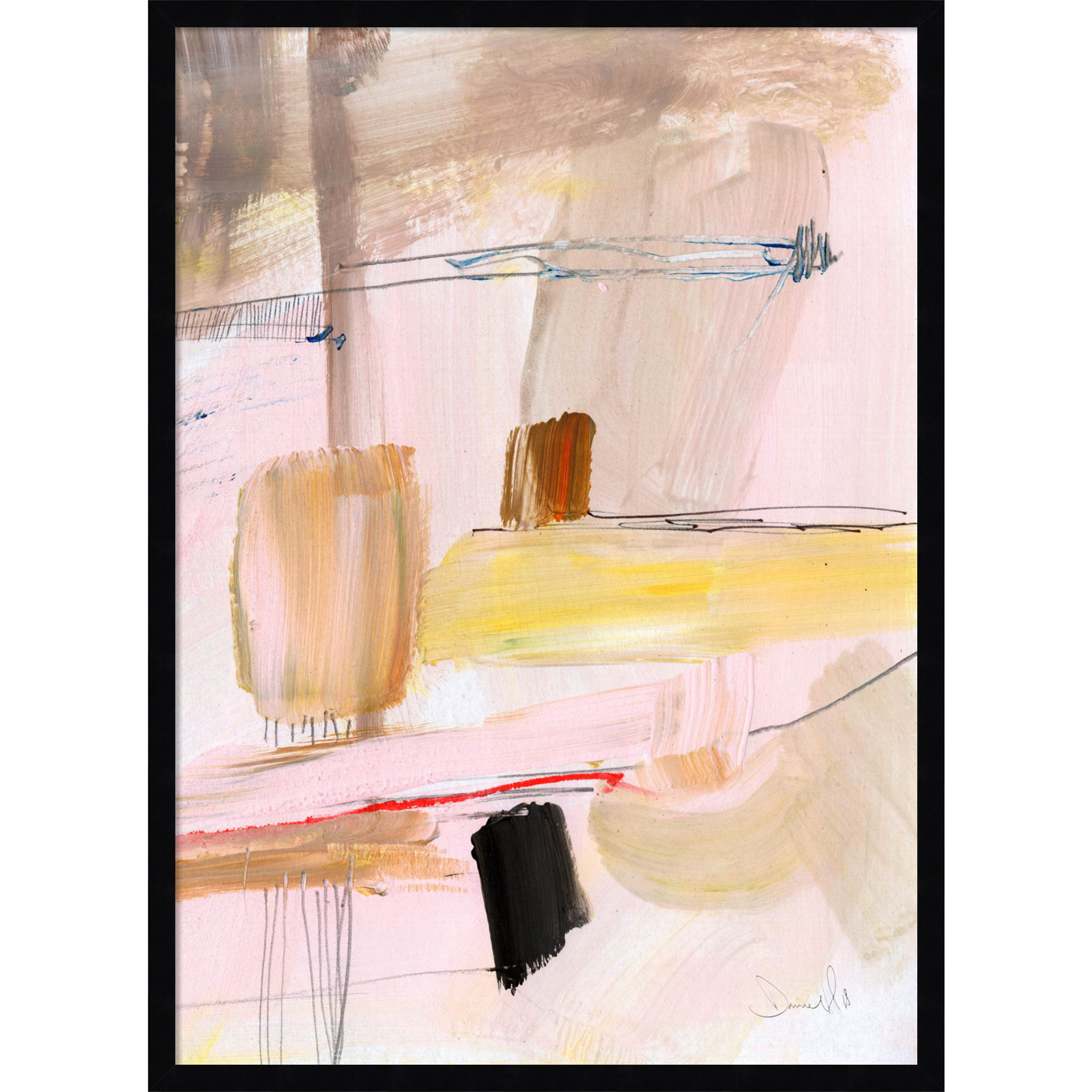 Cleve "Summer Dream" Print by Dan Hobday, Black, 33" H x 24" W