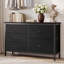 Commode en tissu avec plateau en bois, commode l 39,4 po avec 5 tiroirs, rangement, commode-380881009