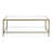 Lalia 3-Piece Modern Hammered Metal 1-Shelf Coffee Table Set-125373103-125373105