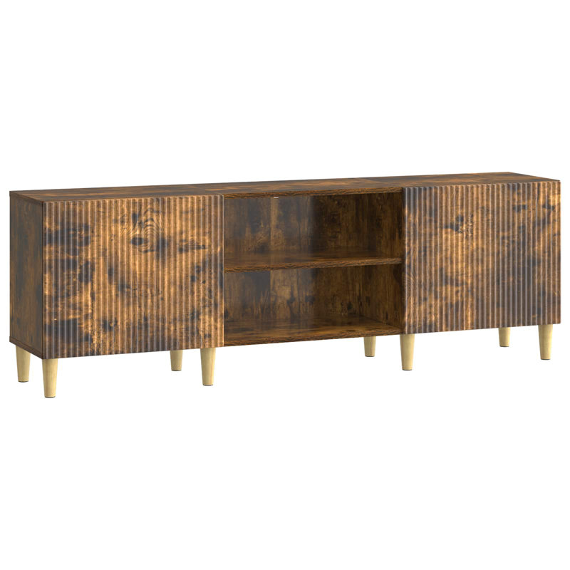 TV Stand, 50cm H x 150cm L x 31cm W, Smoked Oak