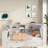 Wood Daybed With Storage Shelves, 2 Drawers, Charging Station, Led, Desk And Upholstered Headboard-414183018-414183016