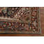 Tapis oriental unique à motif géométrique Heriz Serapi noué à la main 4 x 6