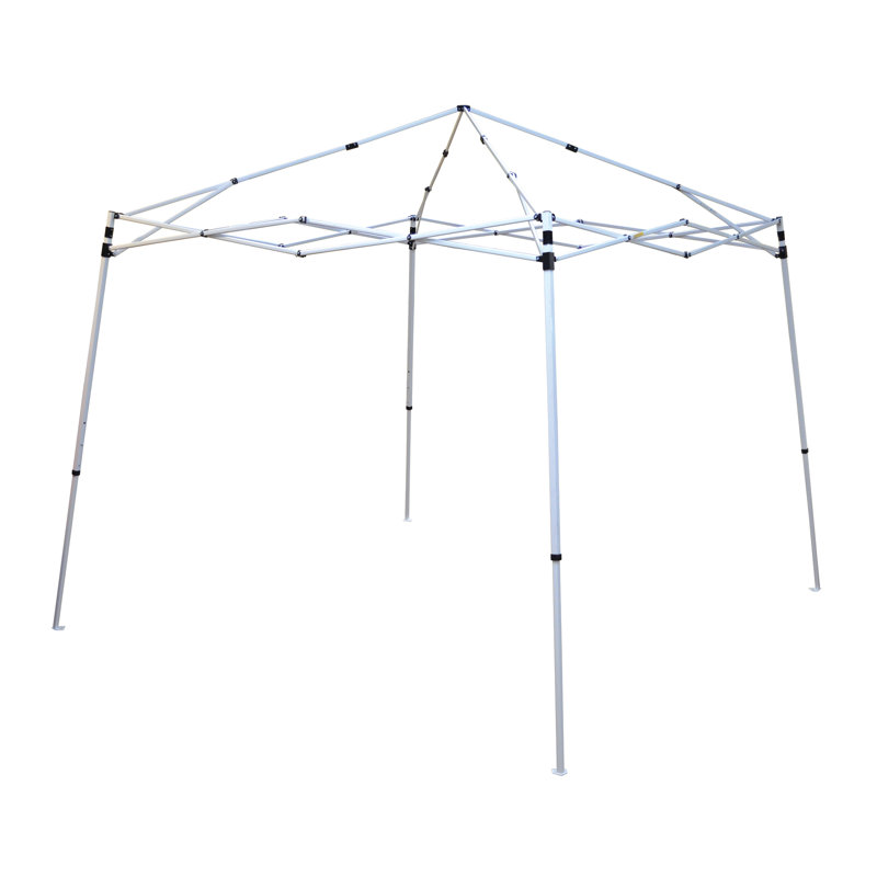 12 ft. x 12 ft. White Steel Frame Polyester Canopy Tent
