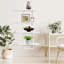 Tablettes flottantes murales, ensemble de 2 tablettes modernes en bois, rangement suspendu pour plantes, photos et décor-583622734