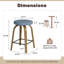 Swivel Upholstered Counter Stool-641115484-641115487