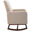 Chaise berçante d'appoint avec base en bois massif HOMcom