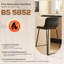 Swivel Upholstered Counter Stool with Metal Frame