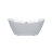 Staley 67" Freestanding Acrylic Soaking Bathtub with Pop-Up Drain, cUPC Certified