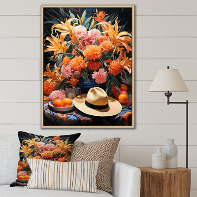 «Mexique Sombrero Floral Shades I», art mural mexicain
