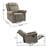 360° Swivel Recliner Manual Rocking Recliner Home Theater Manual Recliner Chair Nursery Rocker With Adjustable Backrest For Living Room-478163843