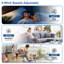 Ventilateur de plafond encastré en bois 52 pouces avec lumières et télécommande, ventilateur d'intérieur à 3 pales à intensité variable fonctionnant avec la télécommande Alexa-562013698-562013702-562013703